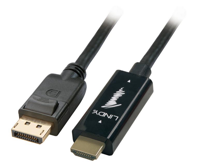 Cabo 0.5m HDMI > DisplayPort LINDY (41484)